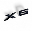 Badge Noir Coffre BMW X6 Xdrive 30d 35i 35d 40i
