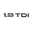 Badges coffre Audi TDI noir brillant
