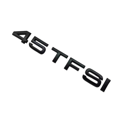 Badges coffre Audi TFSI noir - installé sur véhicule - Becquet Voiture
