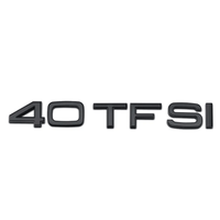 Badges coffre Audi TFSI noir - vue arrière - Becquet Voiture