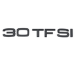 Badges coffre Audi TFSI noir