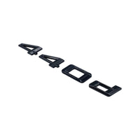 Badges coffre BMW Série 4 noir brillant - vue de face - Becquet Voiture
