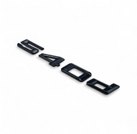Badges coffre BMW Série 5 noir brillant - en situation - Becquet Voiture