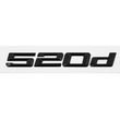 Badges coffre BMW Série 5 noir brillant