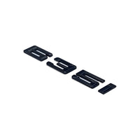 Badges coffre BMW Série 6 noir brillant - détail du montage 2 - Becquet Voiture