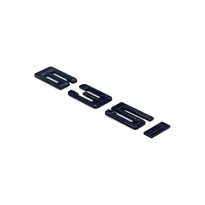 Badges coffre BMW Série 6 noir brillant - détail du montage 2 - Becquet Voiture