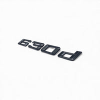Badges coffre BMW Série 6 noir brillant - installé sur véhicule 2 - Becquet Voiture