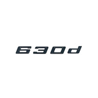 Badges coffre BMW Série 6 noir brillant - installé sur véhicule - Becquet Voiture