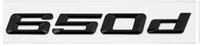 Badges coffre BMW Série 6 noir brillant - vue arrière - Becquet Voiture