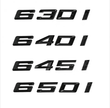 Badges coffre BMW Série 6 noir brillant