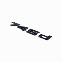 Badges coffre BMW Série 7 noir brillant - installé sur véhicule - Becquet Voiture