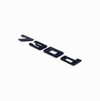 Badges coffre BMW Série 7 noir brillant