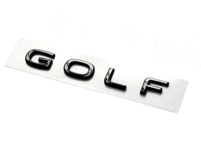 Badges coffre VW Golf 8 noir - vue de face - Becquet Voiture
