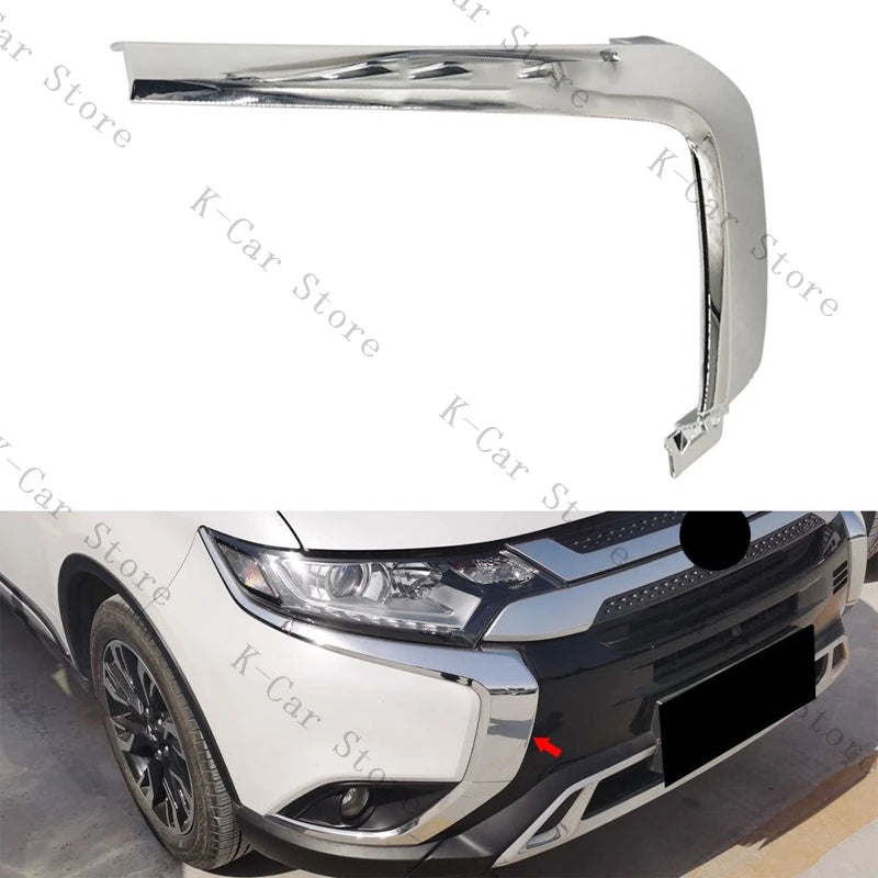 Bande Chromée Pare-Chocs Avant Mitsubishi Outlander 2016-2021 - vue arrière 2 - Becquet Voiture