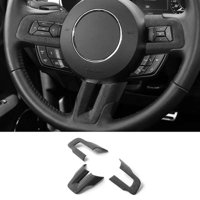 Bande Décorative Volant Alcantara Ford Mustang - installé sur véhicule - Becquet Voiture