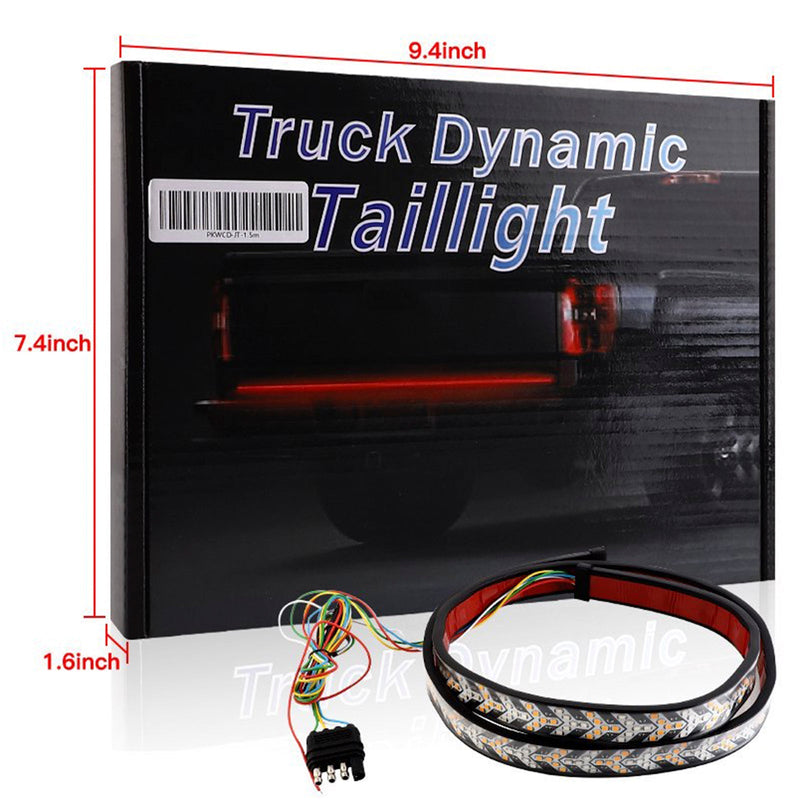 Dynamic Fishbone LED Tail Light Strip 1.5m - studio packshot - Becquet Voiture