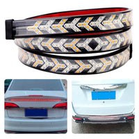 Dynamic Fishbone LED Tail Light Strip 1.5m - rear view - Becquet Voiture
