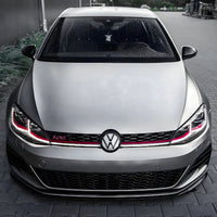 LED Strip Grille VW Golf 7 10 14 PIN - rear view - Becquet Voiture