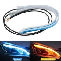 Bande LED DRL Flexible Feux Jour Voiture Clignotant - détail du montage - Becquet Voiture
