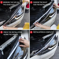 Bande LED DRL Flexible Feux Jour Voiture Clignotant - vue arrière - Becquet Voiture