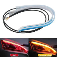 Bande LED DRL Flexible Feux Jour Voiture Clignotant - vue de dessus - Becquet Voiture