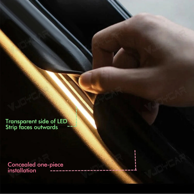 Bande LED Éclairage Ambiance Coffre Tesla Model 3 Model Y Juniper - packshot studio - Becquet Voiture