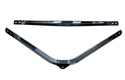 Barre Jambe Force Carbone BMW M2 M3 M4 G80 G87 - vue de face - Becquet Voiture