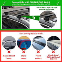 Aluminum Roof Rails Buick Envision 2021-2023 - side view - Becquet Voiture