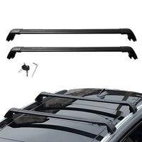 Barres de Toit Aluminium Jeep Compass 2017-2023 - vue de dessus - Becquet Voiture