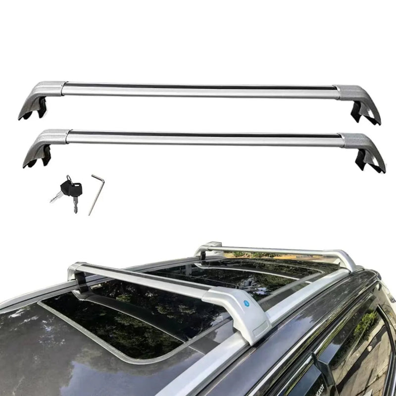 Barres de Toit Aluminium Mazda CX-90 2024-2025 - détail du montage - Becquet Voiture