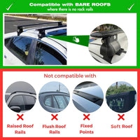 Aluminum Roof Bars Nissan Frontier 2014-2021 - side view - Becquet Voiture