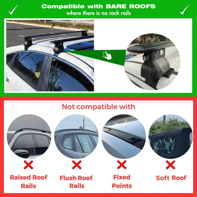Barres de Toit Aluminium Nissan Frontier 2014-2021 - vue de profil - Becquet Voiture