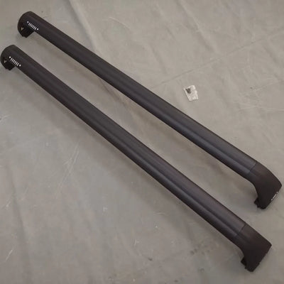Barres de Toit Aluminium Noir Jeep Wrangler JL 2018-2023 - vue arrière - Becquet Voiture