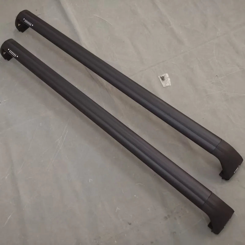 Barres de Toit Aluminium Noir Jeep Wrangler JL 2018-2023 - vue arrière - Becquet Voiture