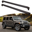 Barres de Toit Aluminium Noir Jeep Wrangler JL 2018-2023