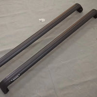 Barres de Toit Aluminium Noir Jeep Wrangler JL 2018-2023 - vue de profil - Becquet Voiture