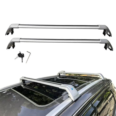 Barres de Toit Aluminium Range Rover Sport L494 2014-2022 - vue rapprochée - Becquet Voiture