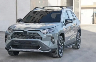 Barres de Toit Aluminium Toyota RAV4 2019-2025 - vue de trois-quarts - Becquet Voiture