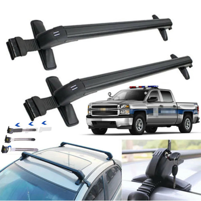 Barres de Toit Honda Civic 2006-2020 (Lot de 2) - vue de face - Becquet Voiture