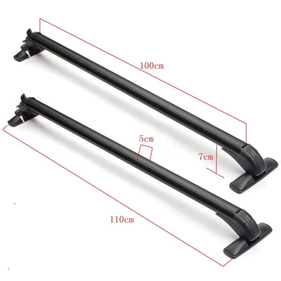 Barres de Toit Honda Civic 2006-2020 (Lot de 2) - vue de profil - Becquet Voiture