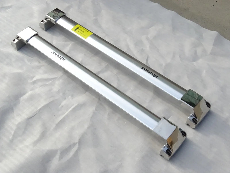 Barres de Toit Inox Land Rover Discovery 3 LR3 2004-2009 - installé sur véhicule - Becquet Voiture