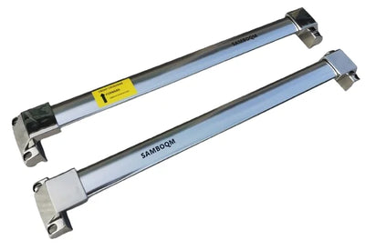Barres de Toit Inox Land Rover Discovery 3 LR3 2004-2009 - vue de trois-quarts - Becquet Voiture