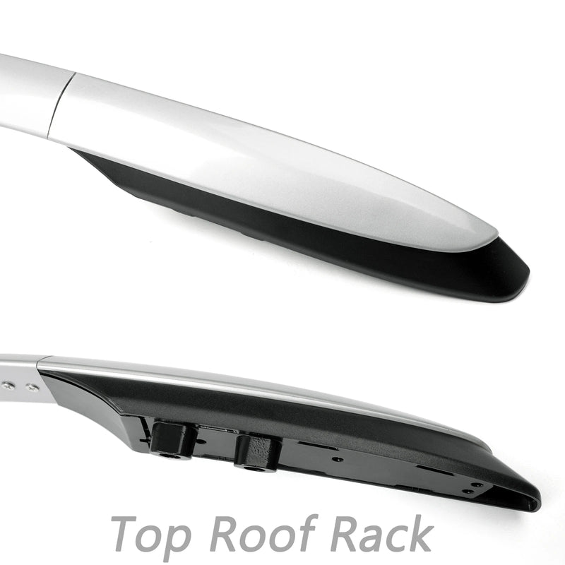 Barres de Toit Latérales Aluminium Toyota RAV4 2013-2019 - installé sur véhicule - Becquet Voiture