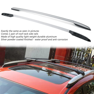 Barres de Toit Latérales Aluminium Toyota RAV4 2013-2019 - vue de profil - Becquet Voiture