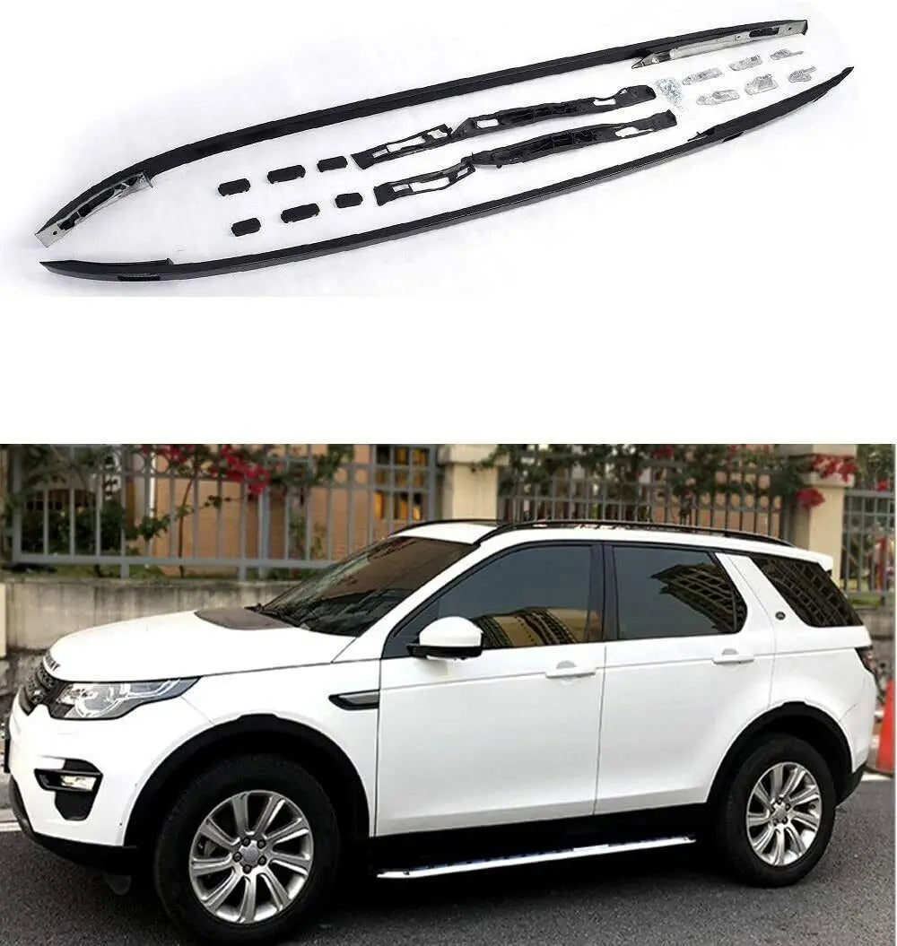 Barres de Toit Latérales Land Rover Discovery Sport 2015-2023 - vue de face - Becquet Voiture