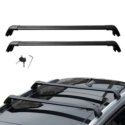 Barres de Toit Transversales Aluminium Kia Carnival 2015-2021 - vue rapprochée - Becquet Voiture