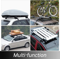Universelle Querdachtträger aus Aluminium, 1 m - Studio-Packshot - Becquet Voiture