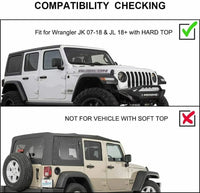Barres de Toit Transversales Jeep Wrangler JL 2018-2025 - vue arrière - Becquet Voiture