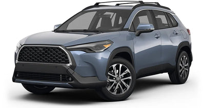 Barres de Toit Transversales Toyota Corolla Cross 2022-2025 - installé sur véhicule - Becquet Voiture