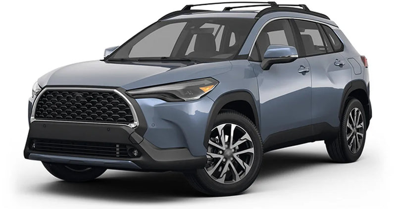 Barres de Toit Transversales Toyota Corolla Cross 2022-2025 - installé sur véhicule - Becquet Voiture